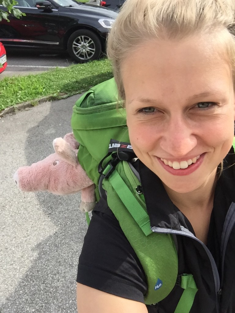 Schwein(ehund) auf dem Rücken